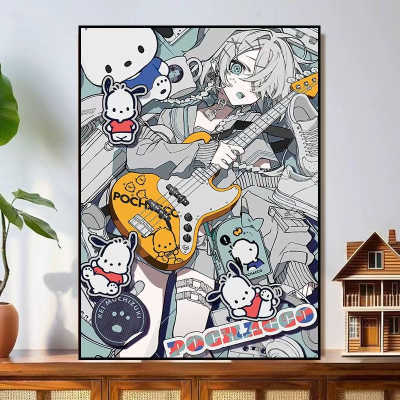 Décoration murale de personnage de dessin animé