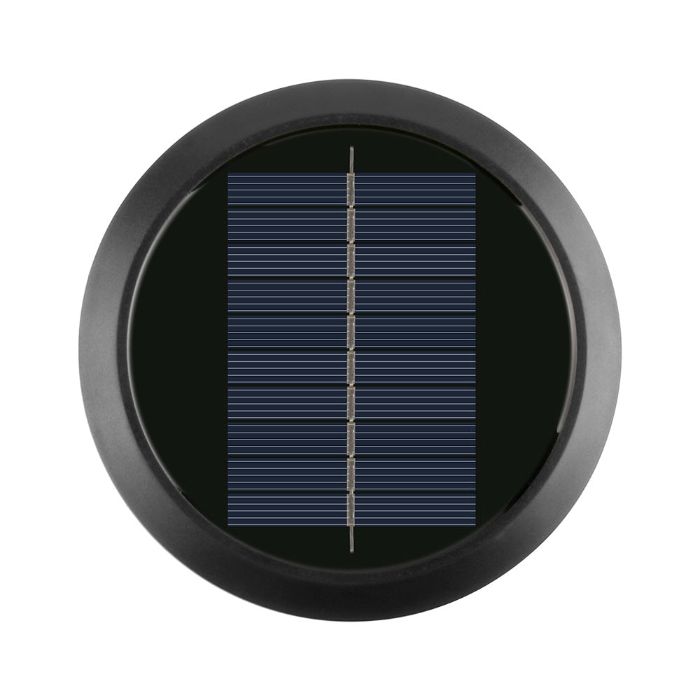 Applique murale solaire ronde avec applique murale extérieure décorative LED à quatre faisceaux et boîtier résistant aux intempéries