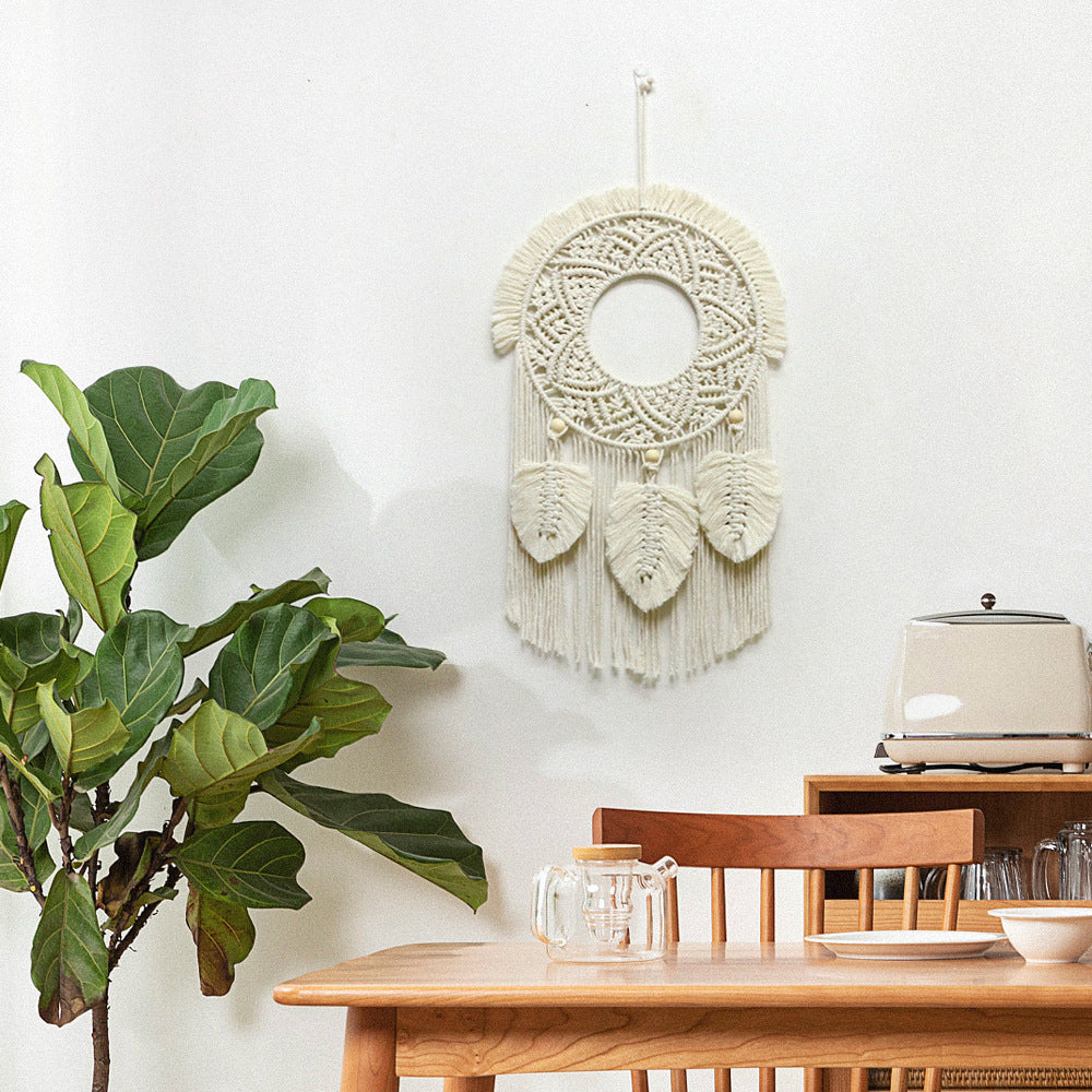 Décoration murale en macramé avec un attrait élégant