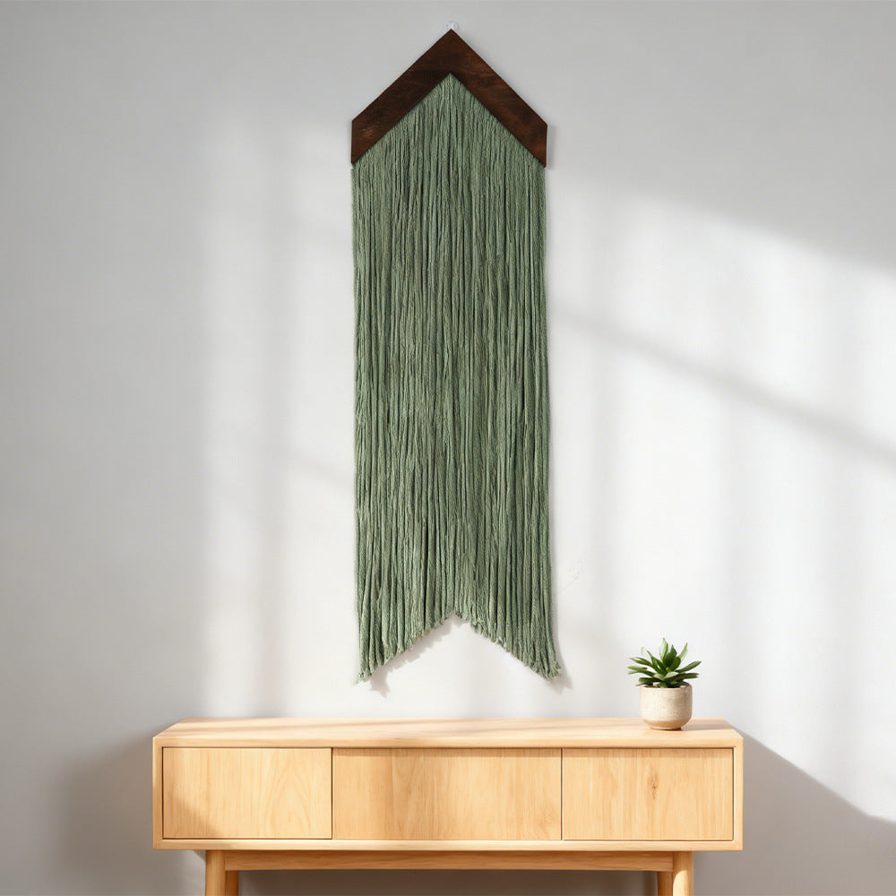 Décoration murale en macramé avec motif nuage