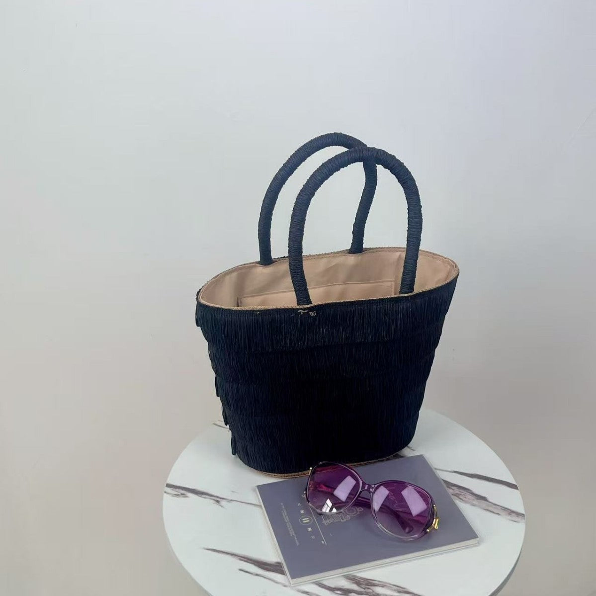 Sac à main tendance à pompon décoratif