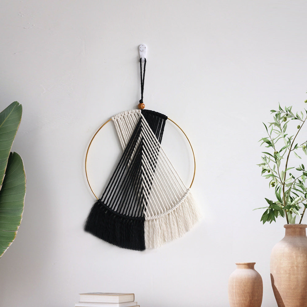 Décoration murale en macramé avec un attrait élégant