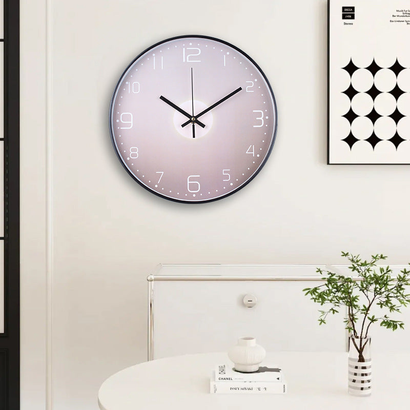 Horloge murale avec élégant motif de feuilles