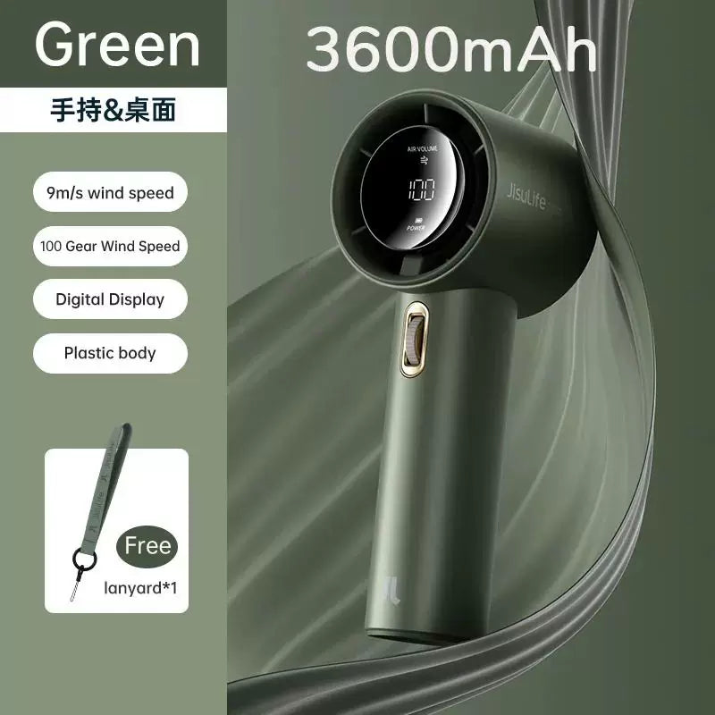 Sèche-cheveux portable sans fil rechargeable taille unique unisexe avec affichage numérique, contrôle du vent à plusieurs vitesses et cordon de voyage