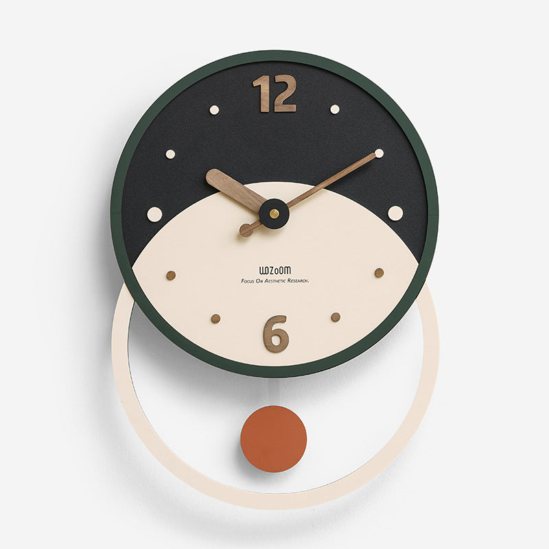 Horloge de décoration murale minimaliste nordique pour le salon