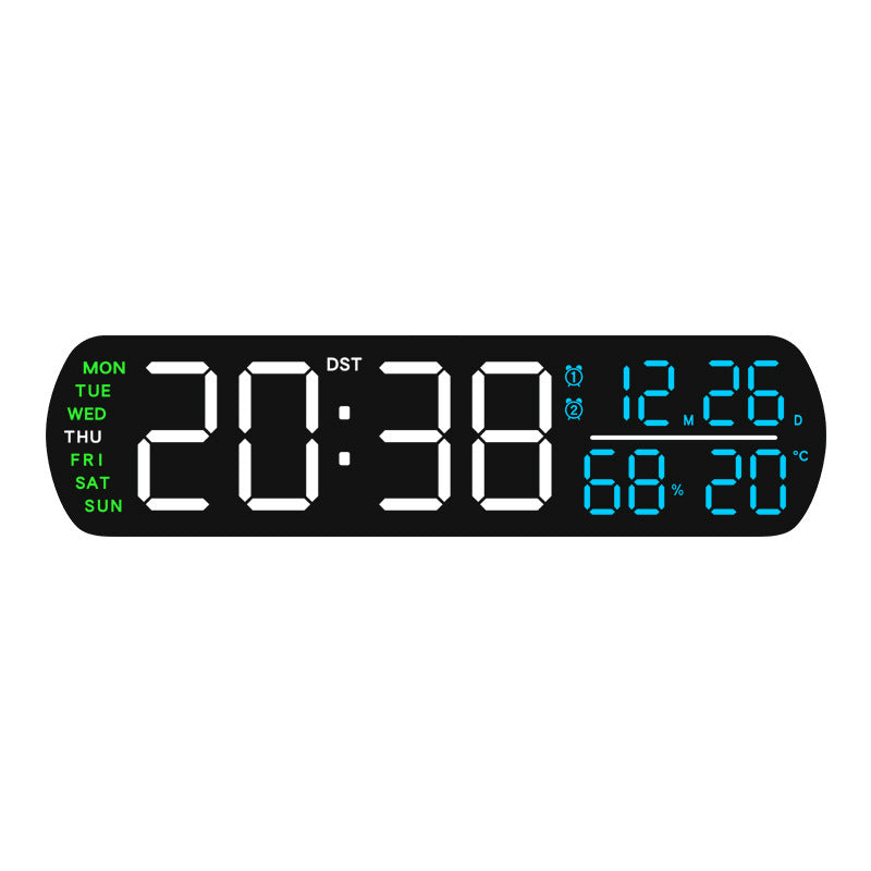 Horloge murale numérique avec affichage multifonctionnel