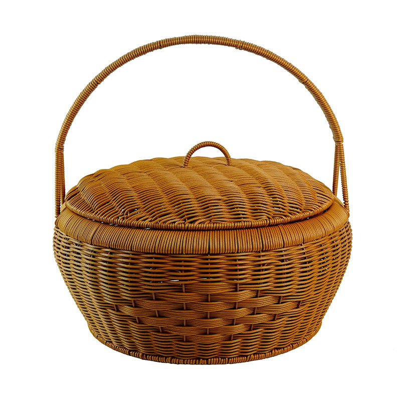 Panier à linge élégant pour femme avec couvercle et poignées pratiques