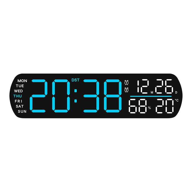 Horloge murale numérique avec affichage multifonctionnel