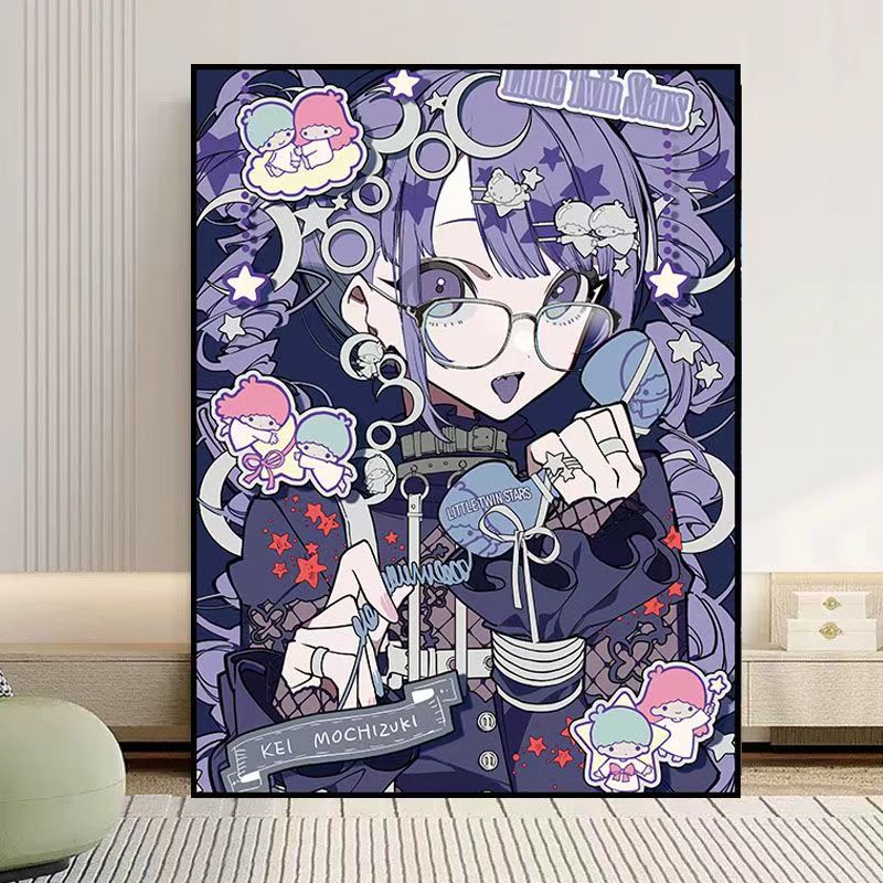 Décoration murale de personnage de dessin animé