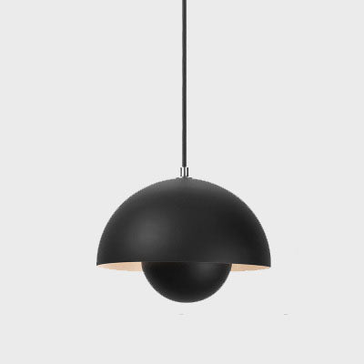 Lampe à suspension Scandinavische Halfrond Metalen Kap 1-Lichtpunt Modern Design Eetkamer Woonkamer | Sansotis