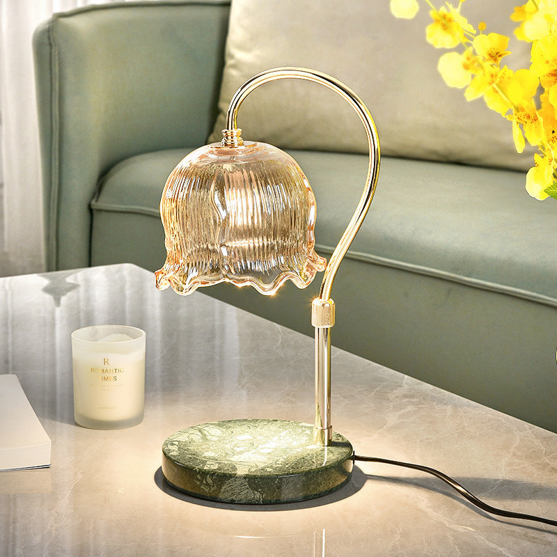 Lampe de bureau à suspension en verre élégante