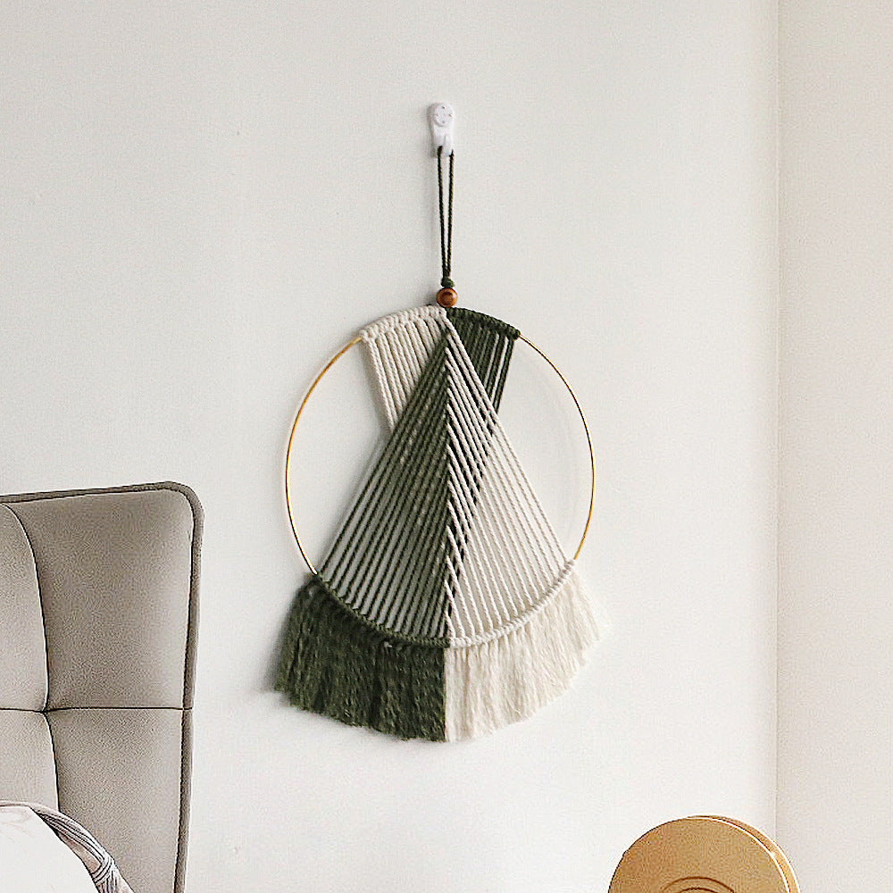 Décoration murale en macramé avec un attrait élégant