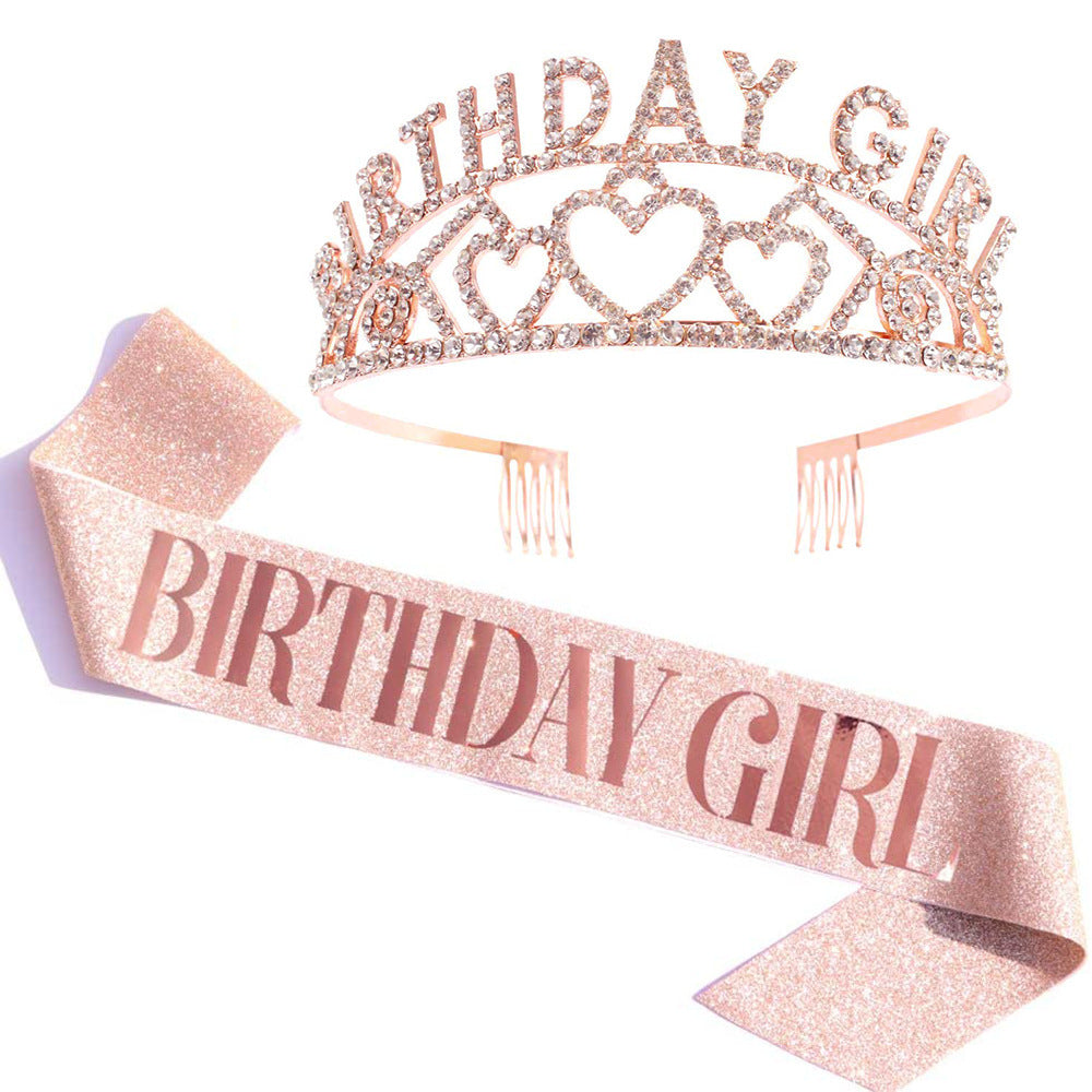 Couronne et bandeau d'anniversaire pour femme
