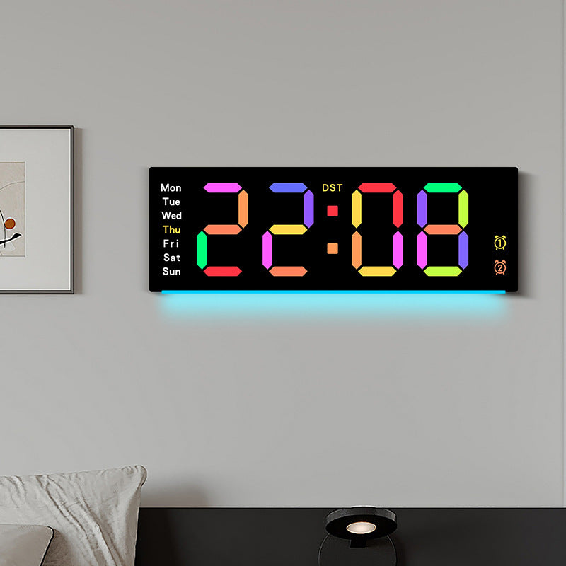 Horloge murale numérique avec capteur de température