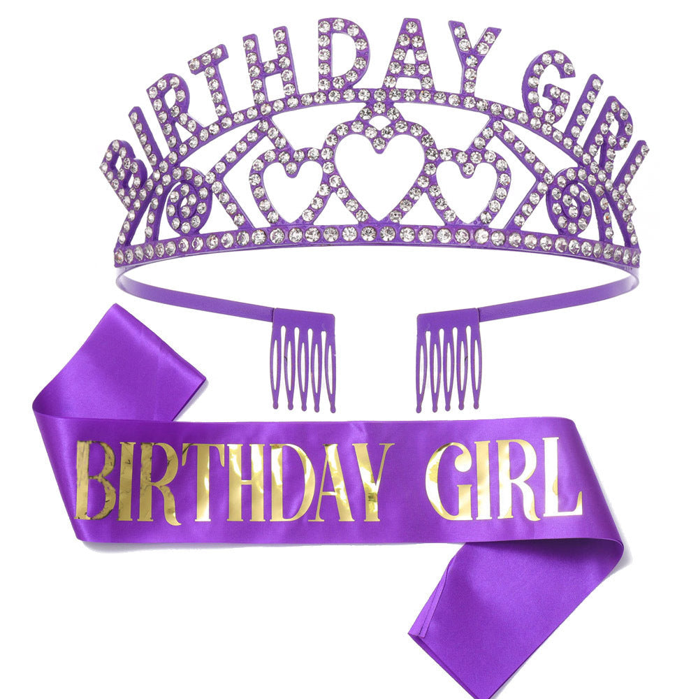 Couronne et bandeau d'anniversaire pour femme