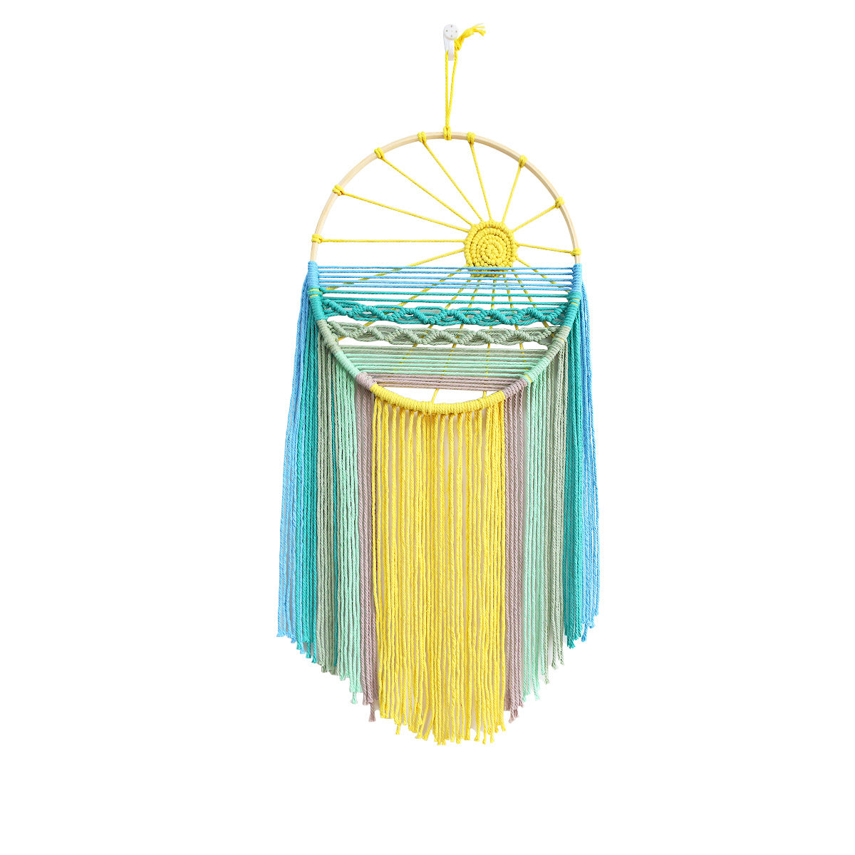Décoration murale en macramé avec un attrait élégant
