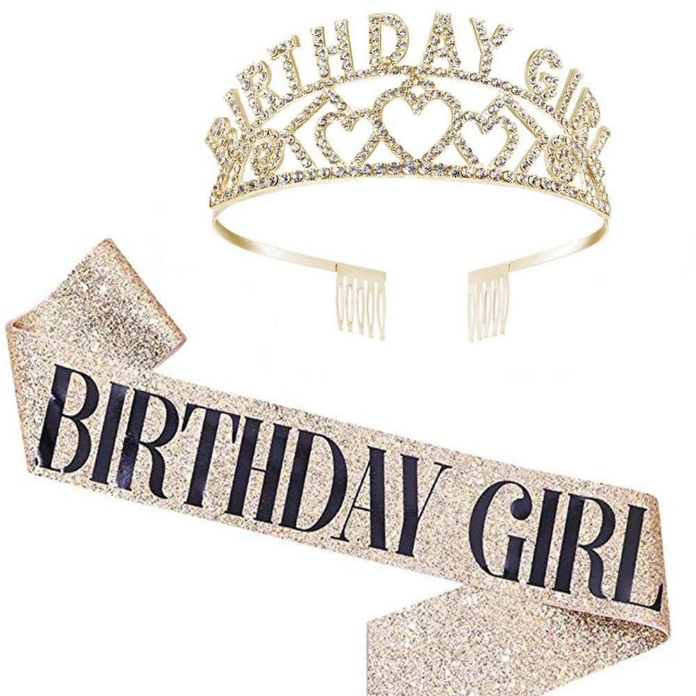 Couronne et bandeau d'anniversaire pour femme