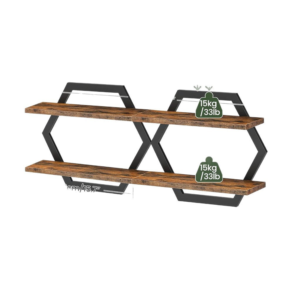 Etagère murale au design moderne en nid d'abeille
