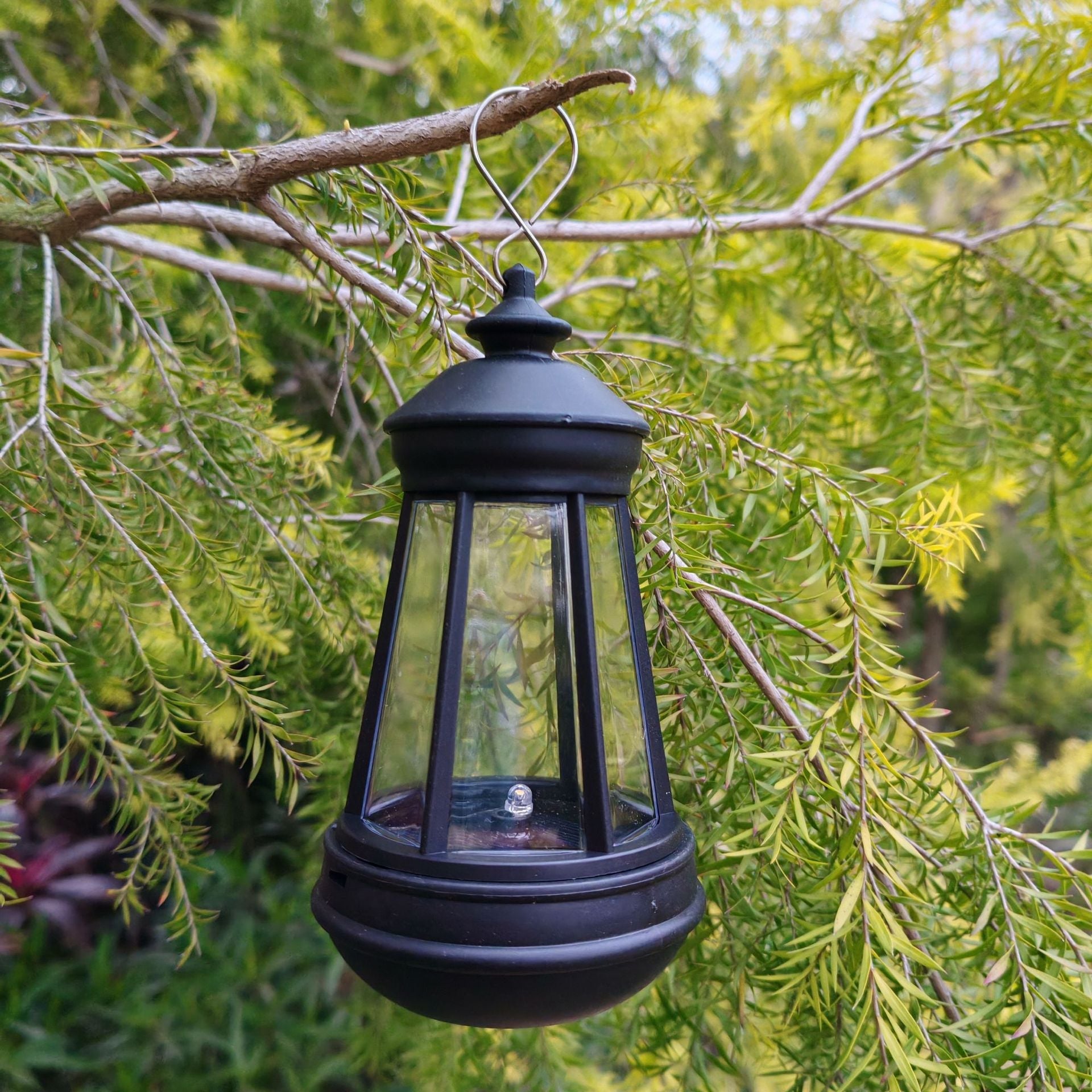 Lanterne LED décorative portative avec guirlande lumineuse intégrée et bol élévateur USB rechargeable