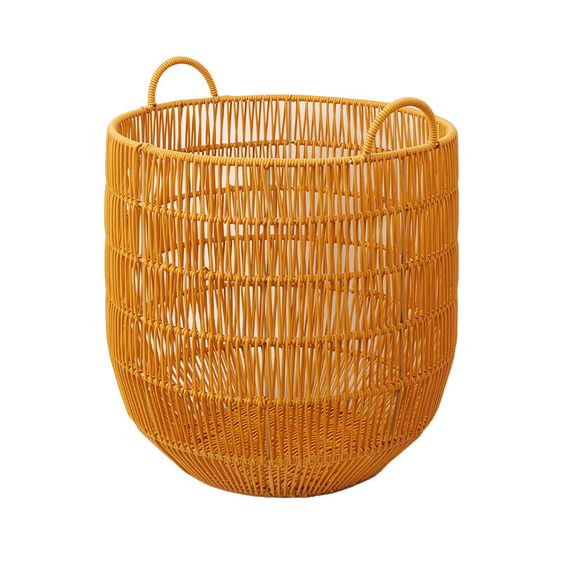 Panier à linge pour femme en matériau tressé de haute qualité avec poignées élégantes