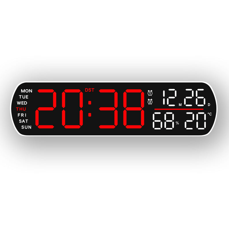 Horloge murale numérique avec affichage multifonctionnel