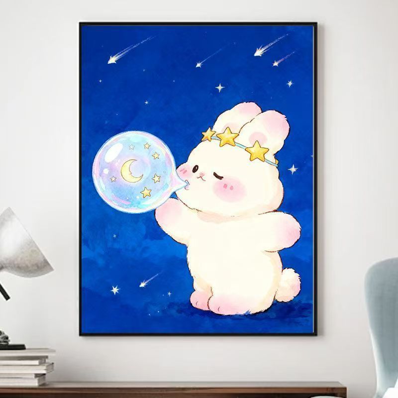 Décoration murale fantaisiste sur le thème des animaux