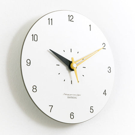 Horloge silencieuse de décoration murale ronde moderne et minimaliste