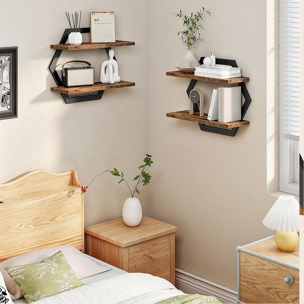 Etagère murale au design moderne en nid d'abeille