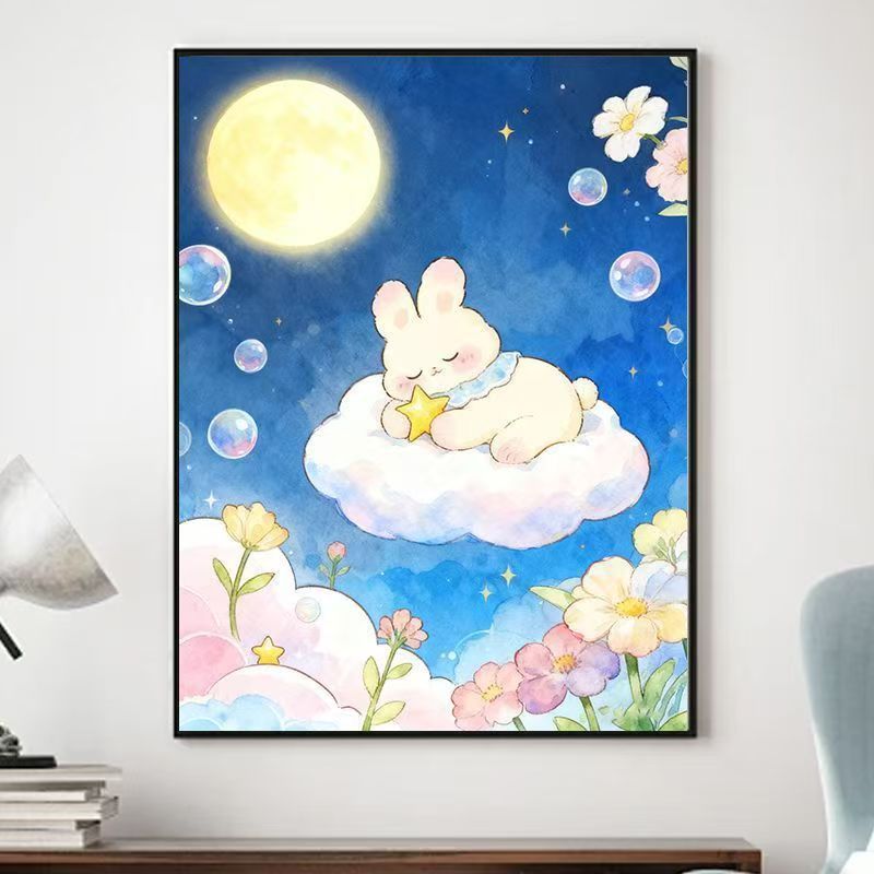 Décoration murale fantaisiste sur le thème des animaux