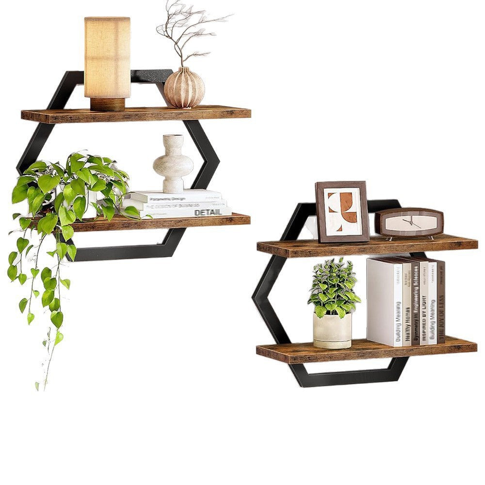 Etagère murale au design moderne en nid d'abeille