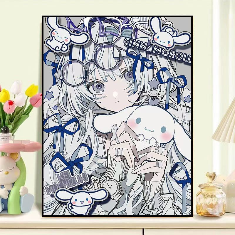 Décoration murale de personnage de dessin animé
