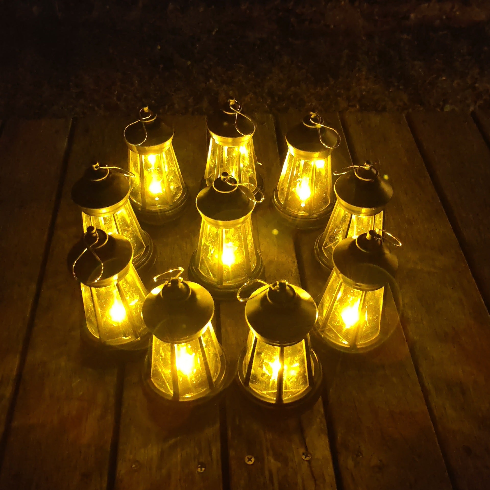 Lanterne LED décorative portative avec guirlande lumineuse intégrée et bol élévateur USB rechargeable