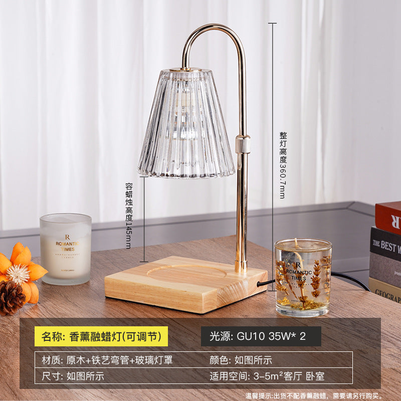 Lampe de bureau classique en verre cristal