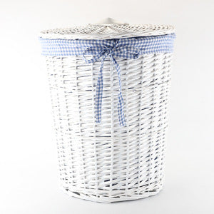 Panier à linge décoratif en osier