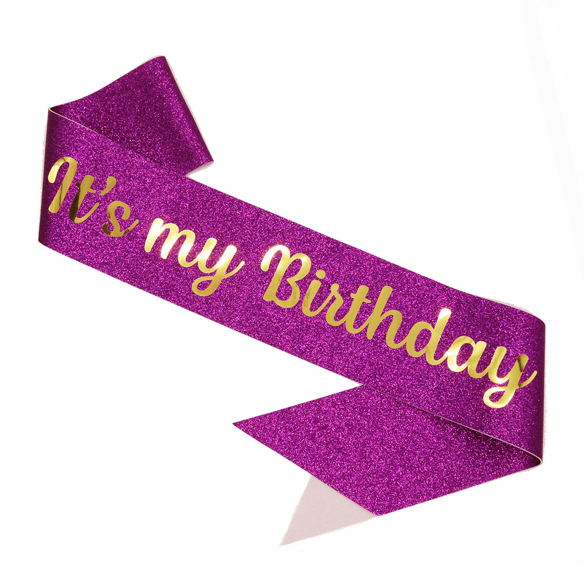 Bande d'anniversaire festive pour femme avec motif pailleté