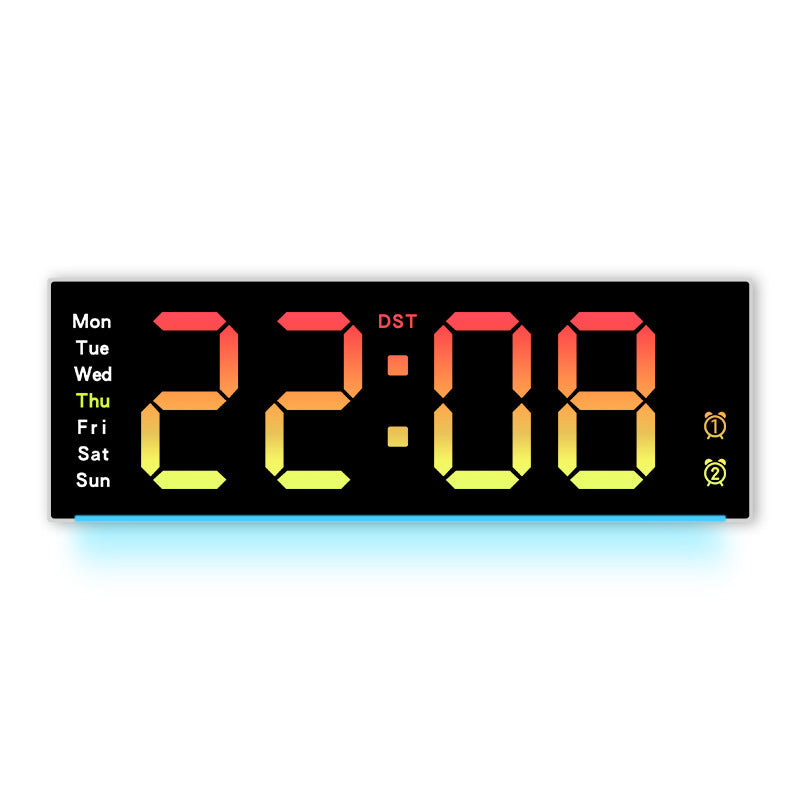 Horloge murale numérique avec capteur de température