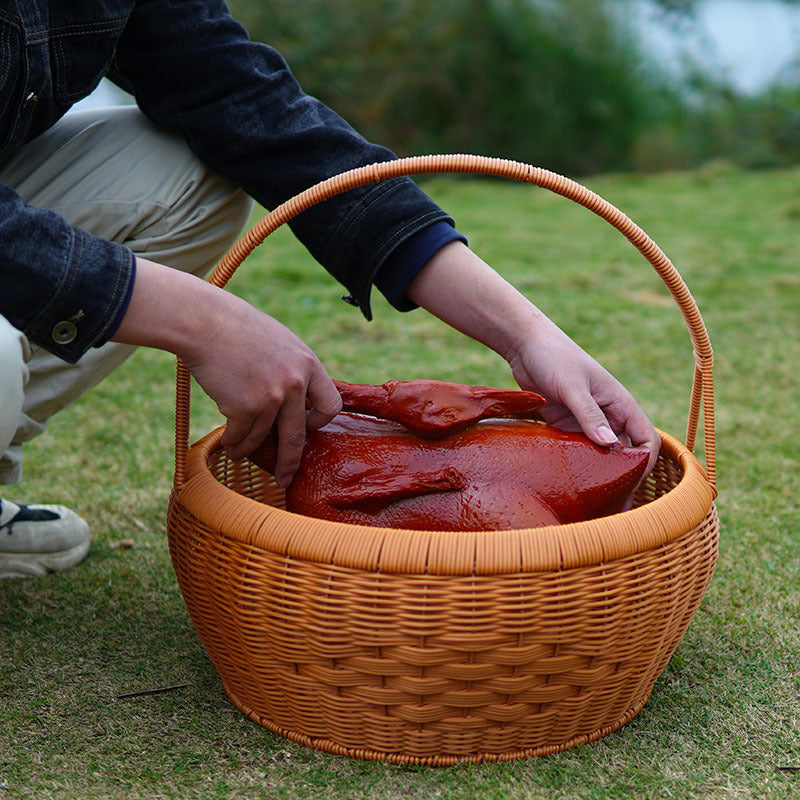 Panier à linge élégant pour femme avec couvercle et poignées pratiques