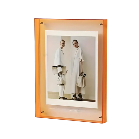 Cadre photo acrylique moderne | Design Art Déco Transparent