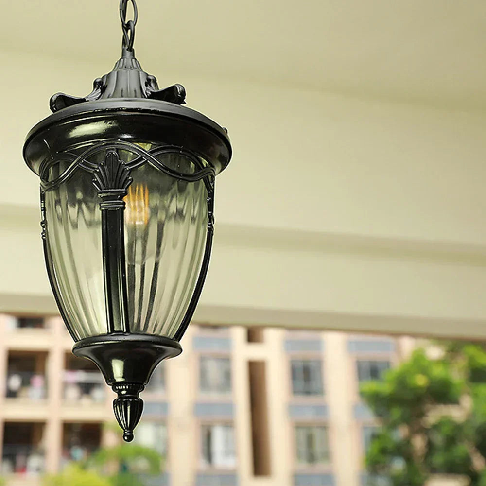 Plafonnier de style européen antique – Lampe suspendue vintage pour usage intérieur et extérieur