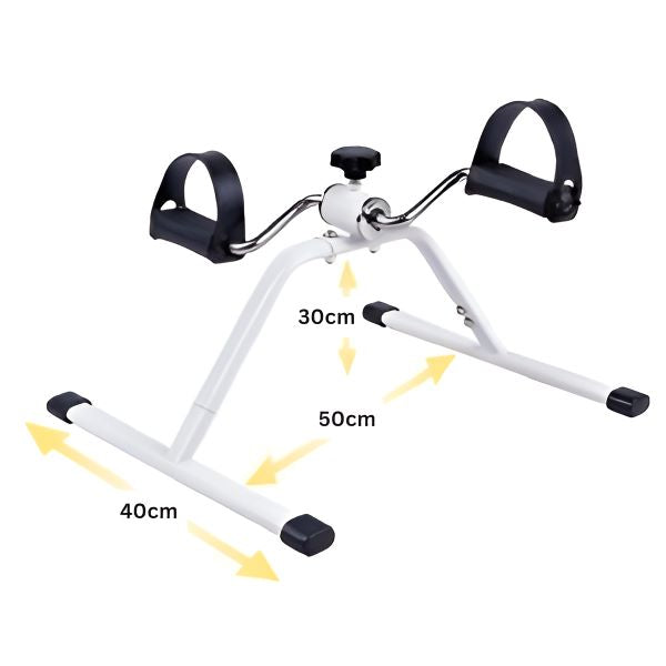 Mini Vélo d'Appartement pour Bureau, Canapé et Chaise – Bras et Jambes, Résistance Réglable, jusqu'à 150 kg