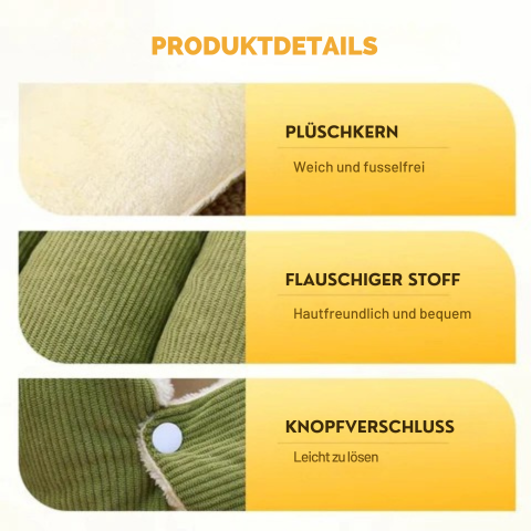 Panier grotte moelleux pour animaux – niche douillette en peluche