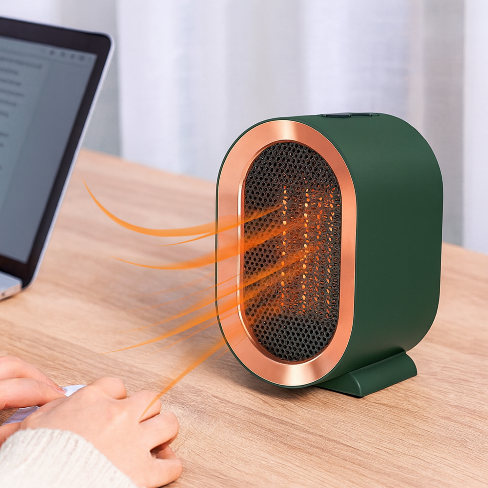 Chauffage électrique portable économe en énergie avec chauffage rapide – Compact, silencieux, idéal pour la maison et le bureau.