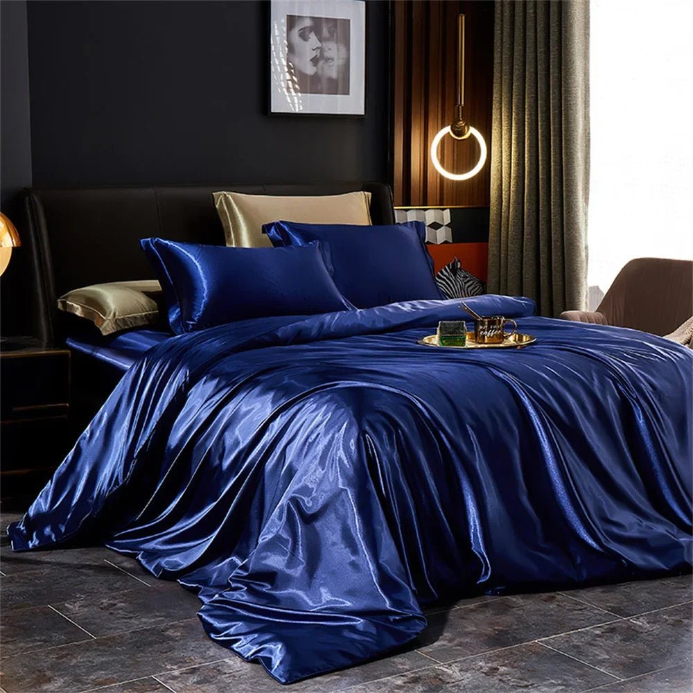 Parure de lit SilkLuxe au toucher ultra doux et élégant.