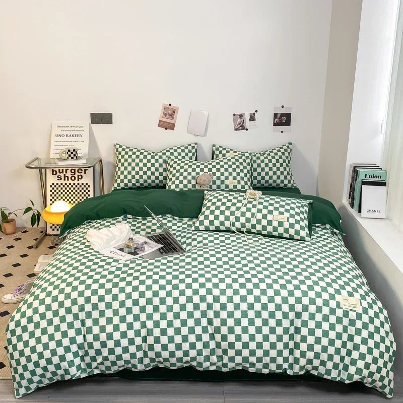 KaroSommeil | Parure de lit complète avec taie d'oreiller
