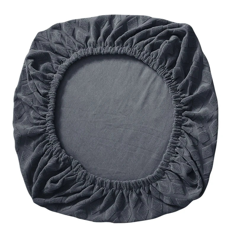 Scanto | Housse de chaise de bureau extensible en élasthanne/nylon, jacquard et polaire, maille d'ananas et protection élastique