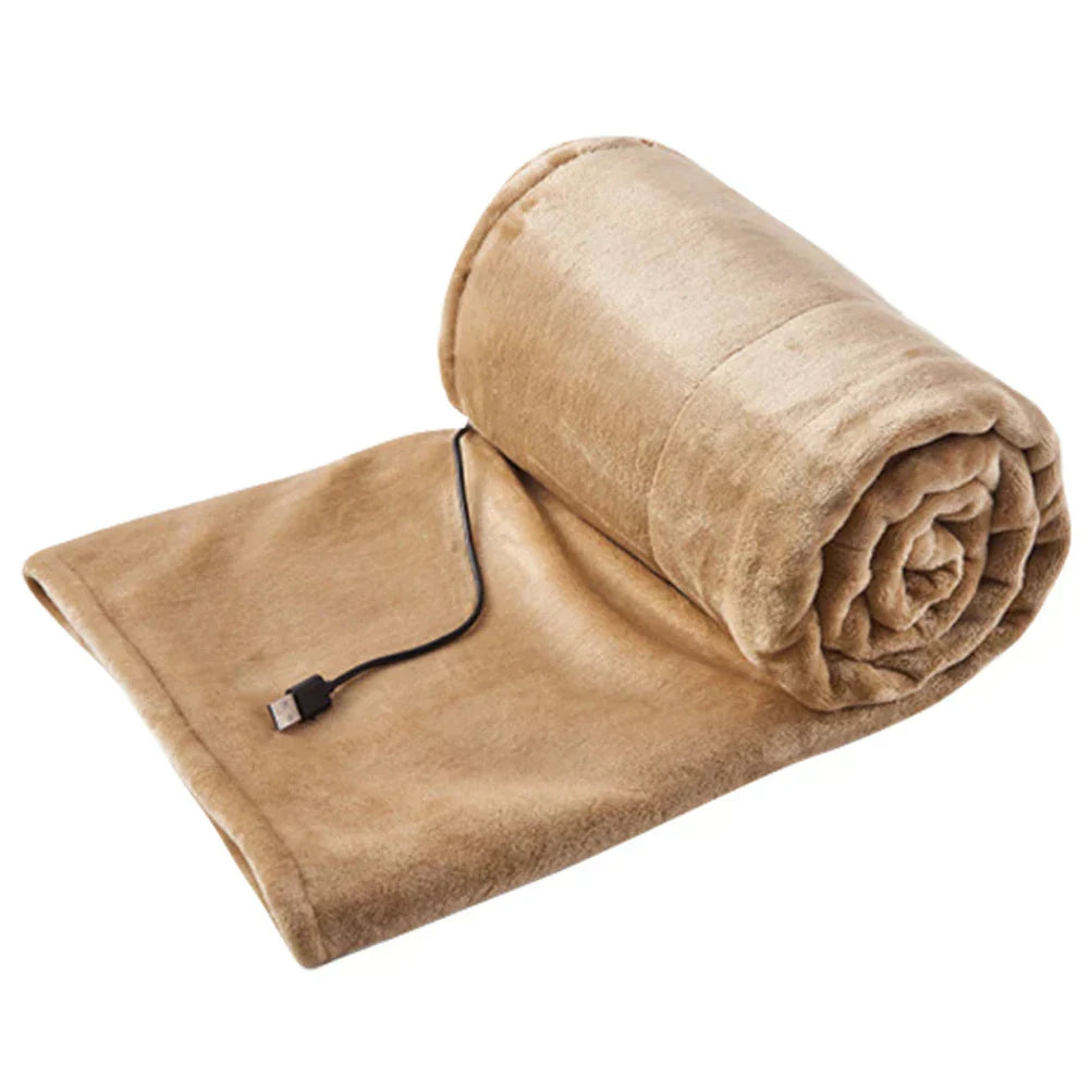 Couverture chauffante électrique USB 99 x 79 cm – 3 niveaux de chauffage, pour la maison, le bureau et les déplacements