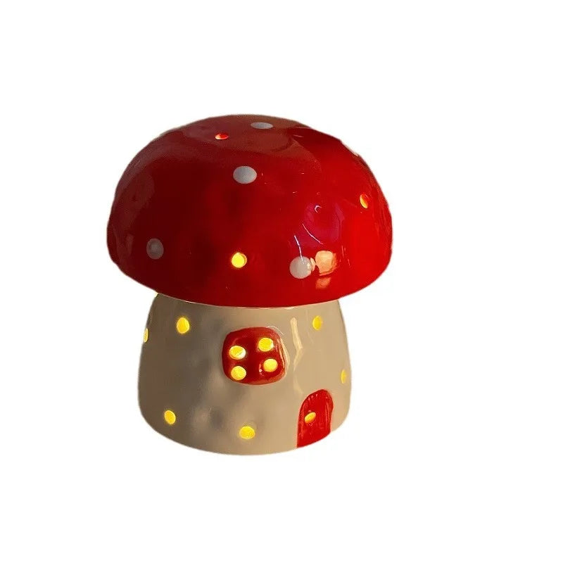 Lampe de chevet en céramique en forme de champignon de rêve