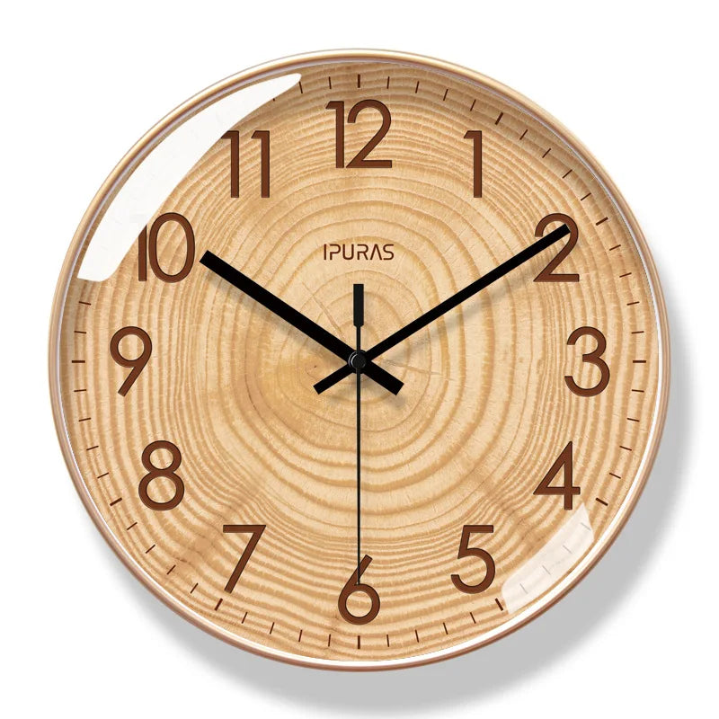 TimeWisp Houten Wandklok – Stille et Stijlvolle Tijdwaarnemer
