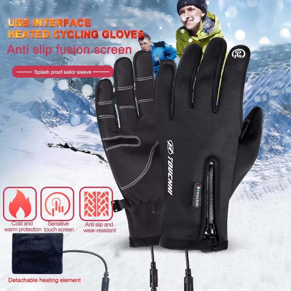 Gants chauffants pour la chaleur, le cyclisme et le ski