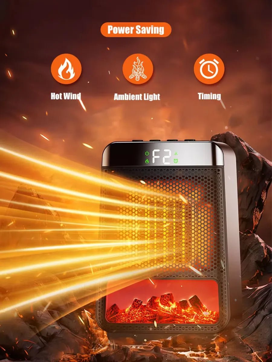 Chauffage électrique NeutralHeat économe en énergie, chauffage rapide et puissant pour grandes pièces avec thermostat numérique